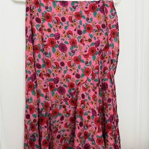 Floral Pink swim Skirt